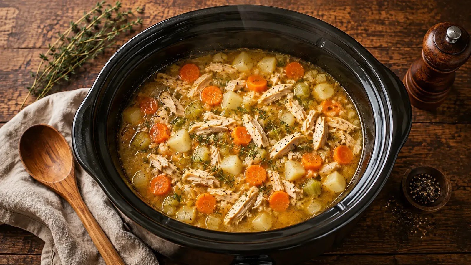 Easy Crockpot Soup Recipe (Set-It-and-Forget-It Comfort Food)