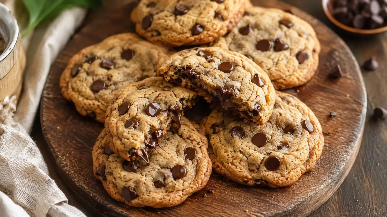 Low Sugar Chocolate Chip Cookies (Soft, Chewy & Easy) — Ready in 30 Minutes